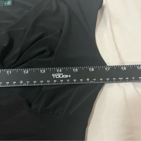 Lauren Ralph Lauren Women’s Classy Black Jersey Stretch Cowlneck Dress Size 8 - Picture 7 of 9